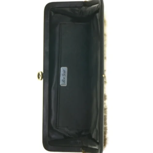 Pelsbetrukket clutch fra Bon Gout (str. 29 x 11 cm)