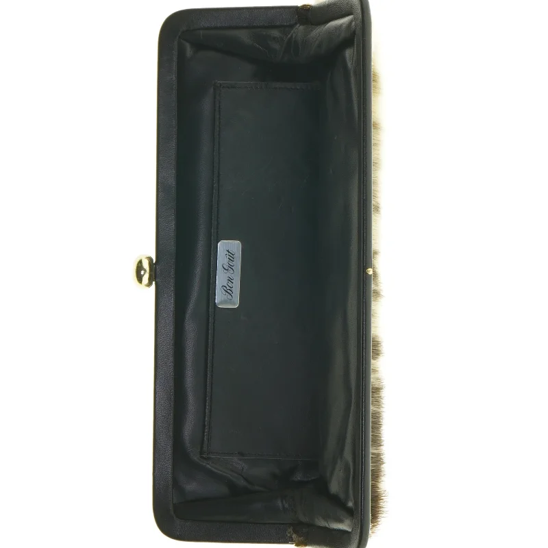 Pelsbetrukket clutch fra Bon Gout (str. 29 x 11 cm)
