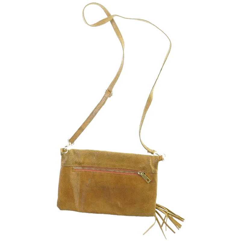 Taske i læder (str. 17 x 26 cm)