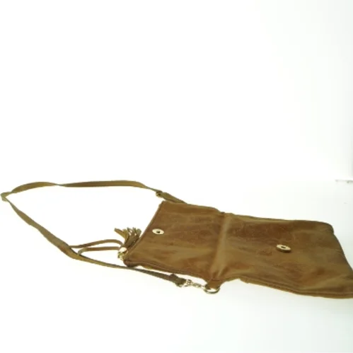 Taske i læder (str. 17 x 26 cm)