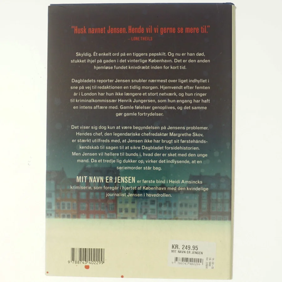 Mit navn er Jensen af Heidi Amsinck (Bog)