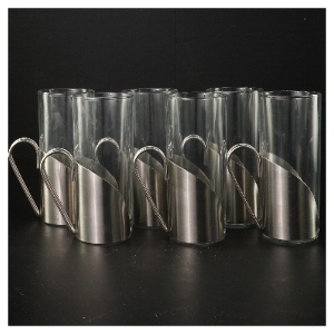 Irish coffee glas med stålholder (str. 6 styk, 14 cm)