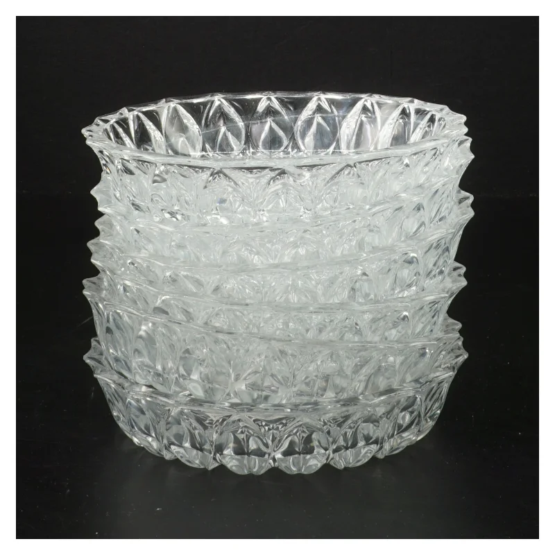 Sæt af glas skåle (str. 6 styk, ø 14 cm)
