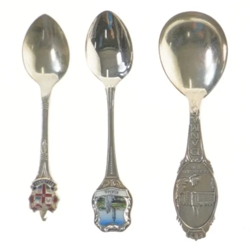 Samler-skeer med turistmotiver (str. 11,5-13 cm)