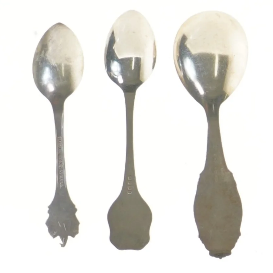 Samler-skeer med turistmotiver (str. 11,5-13 cm)