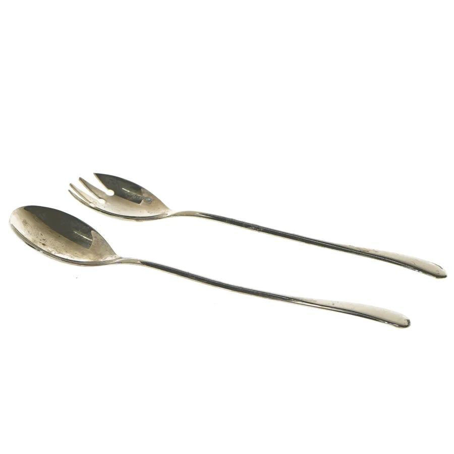 Salatbestik sæt i rustfrit stål (str. 23 cm)