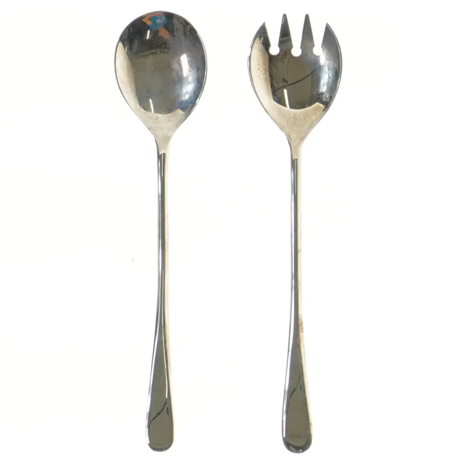 Salatbestik sæt i rustfrit stål (str. 23 cm)