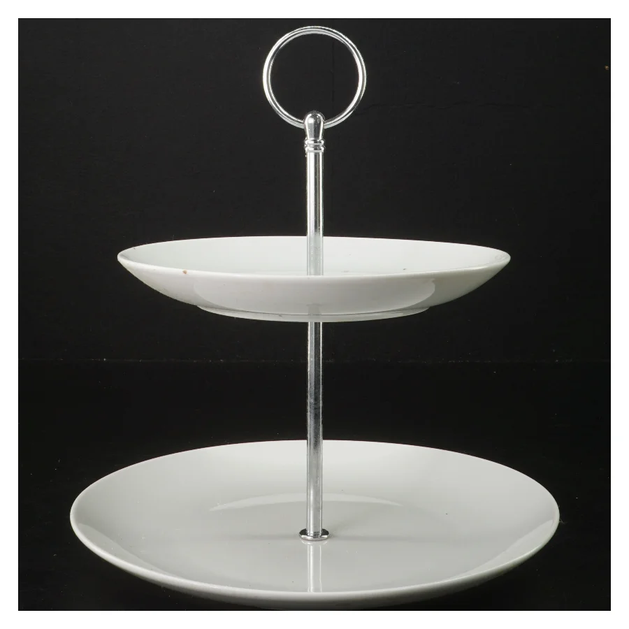 To-etagers serveringsfad (str. 25 cm)