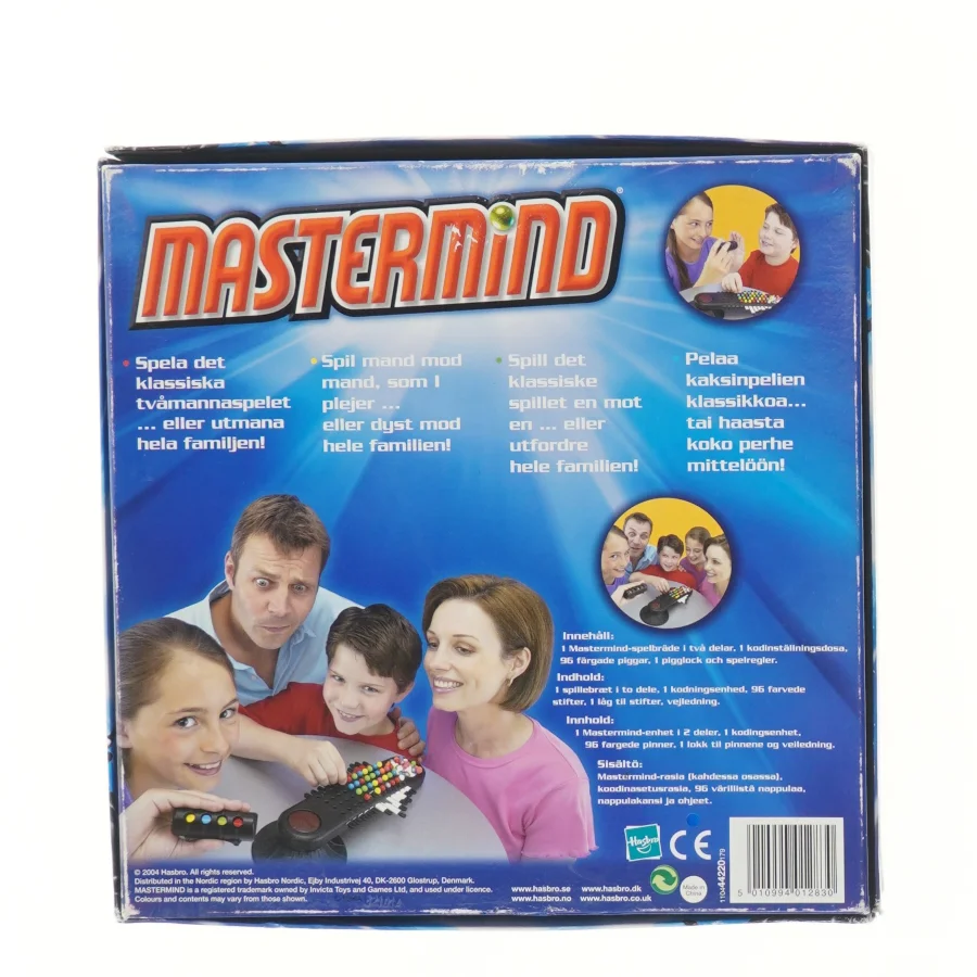Mastermind brætspil fra Parker (str. 27x27 cm)