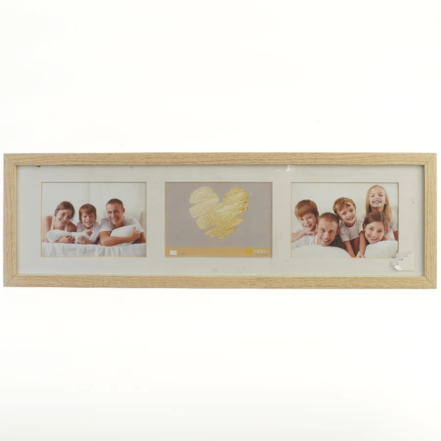 Træramme med tre sektioner (str. 69x21 cm)