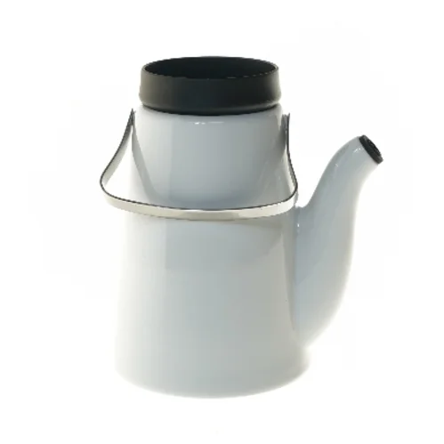 Hvid kande med hanke fra Eva Solo (str. Ø 14x21 cm)