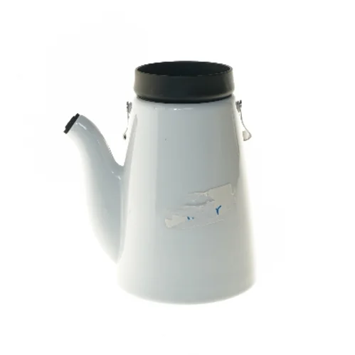 Hvid kande med hanke fra Eva Solo (str. Ø 14x21 cm)