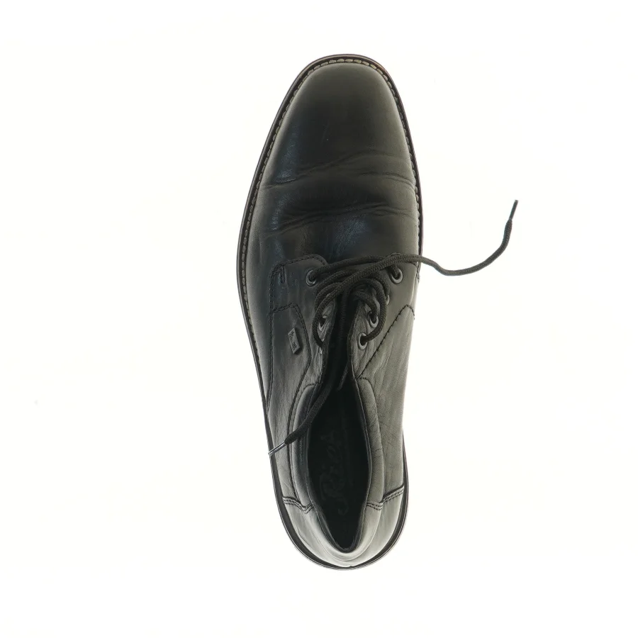 Herresko i sort læder fra Riekectex (str. 44 )