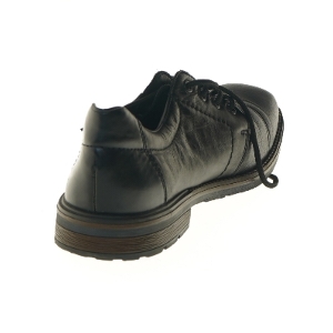 Herresko i sort læder fra Riekectex (str. 44 )