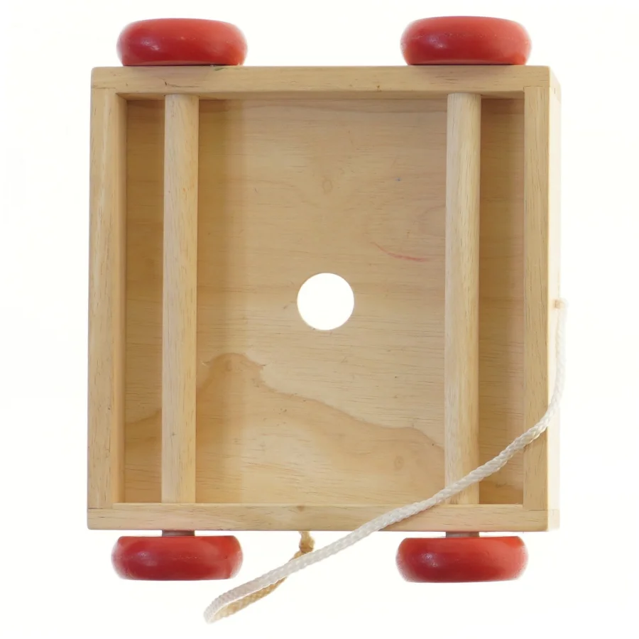 Træklodser med tal og bogstaver på hjul fra elefant (på en af klodserne) (str. 21x21 cm)