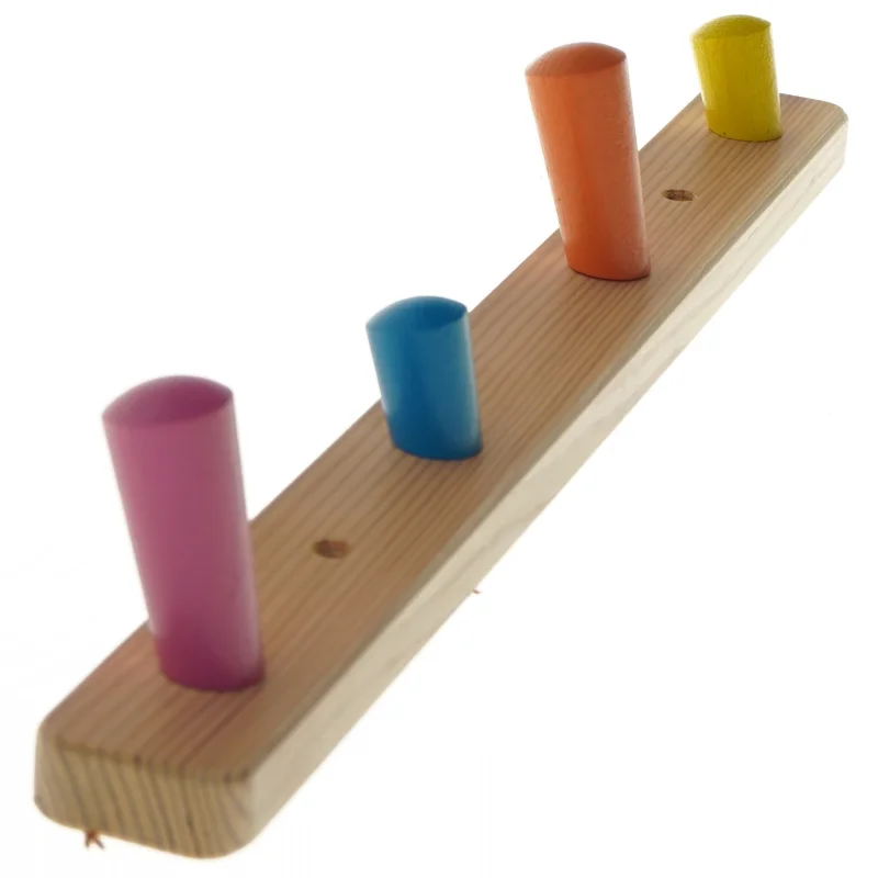 Træknagerække med farverige knager fra IKEA (str. 47 cm)