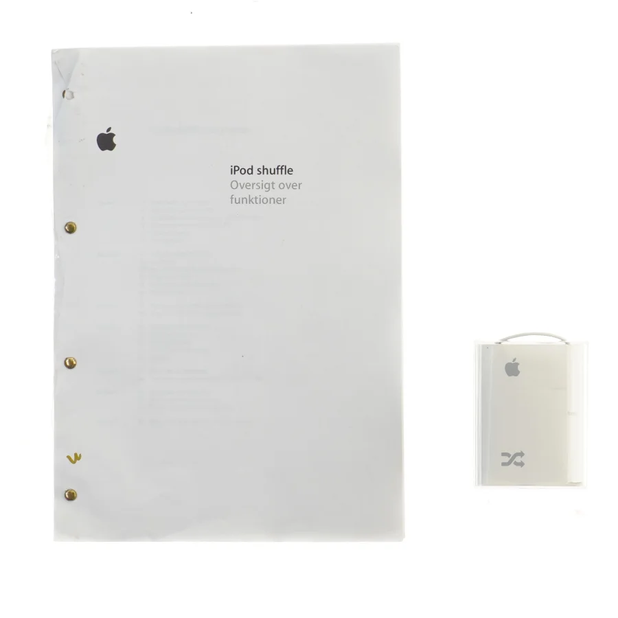 iPod shuffle og manual fra Apple