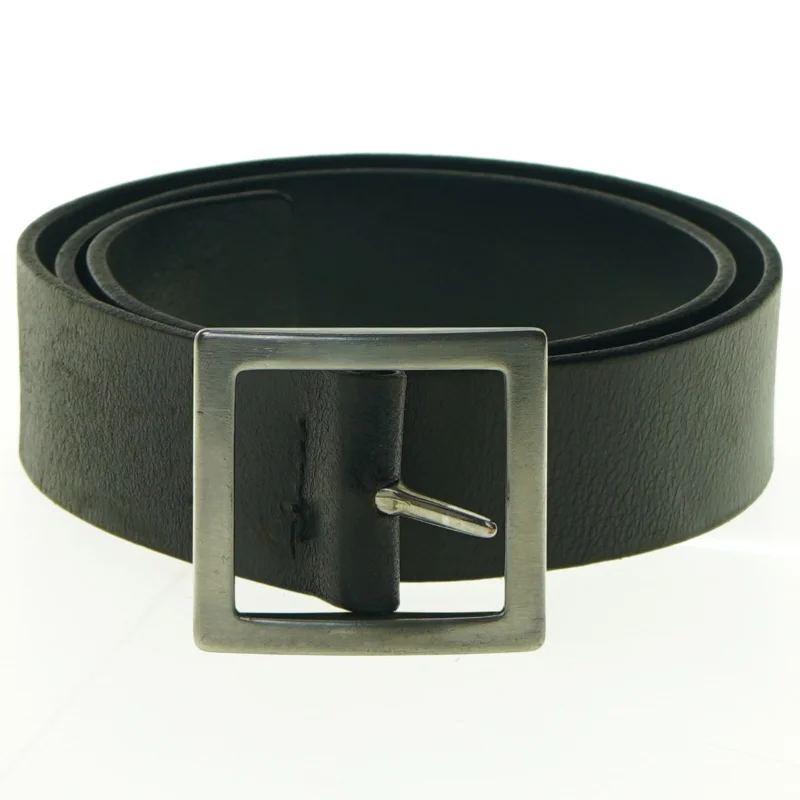 Sort læderbælte fra H&M (str. 100 cm)