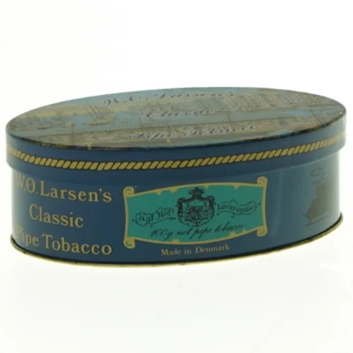 Vintage tobaksdåse (str. 14 x 9 cm)