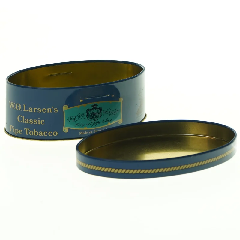 Vintage tobaksdåse (str. 14 x 9 cm)