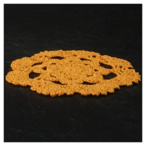 Hæklede rondeller (str. 15 cm i diameter. 10 styk)