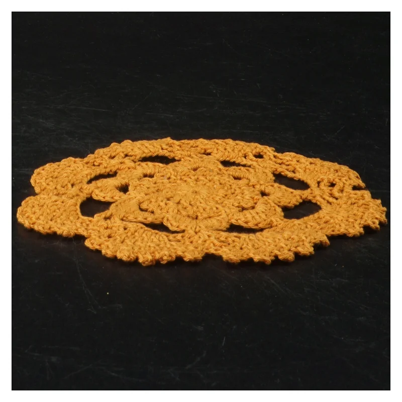 Hæklede rondeller (str. 15 cm i diameter. 10 styk)