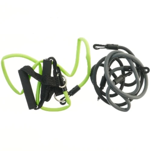 Træningselastik sæt med håndtag (str. 152 cm)