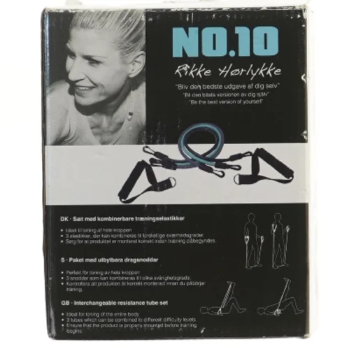 Træningselastik sæt med håndtag (str. 152 cm)