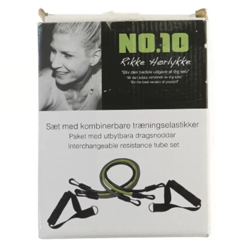 Træningselastik sæt med håndtag (str. 152 cm)