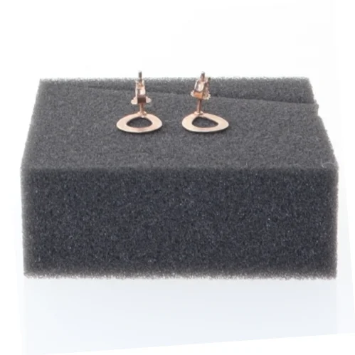 Øreringe i rosaguld farve