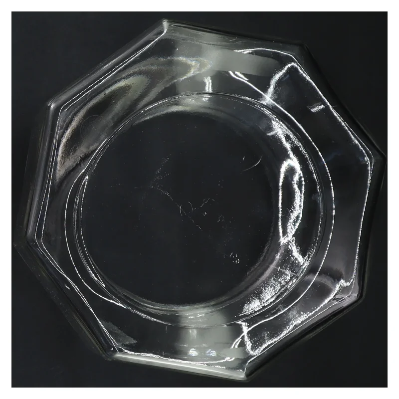 Glasbeholder med låg (str. Ø 10,5 cm længde 16,5 cm)