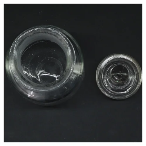 Glasbeholder med låg (str. 13 cm)