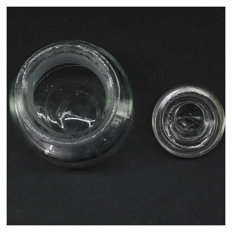 Glasbeholder med låg (str. 13 cm)