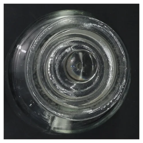 Glasbeholder med låg (str. 13 cm)