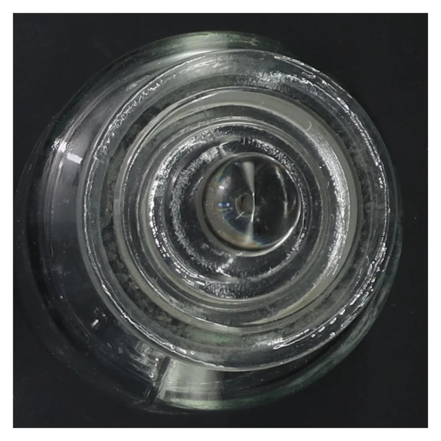 Glasbeholder med låg (str. 13 cm)