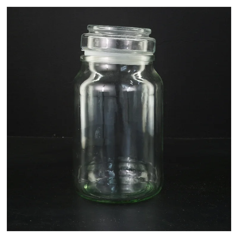 Glasbeholder med låg (str. 21,5 cm)