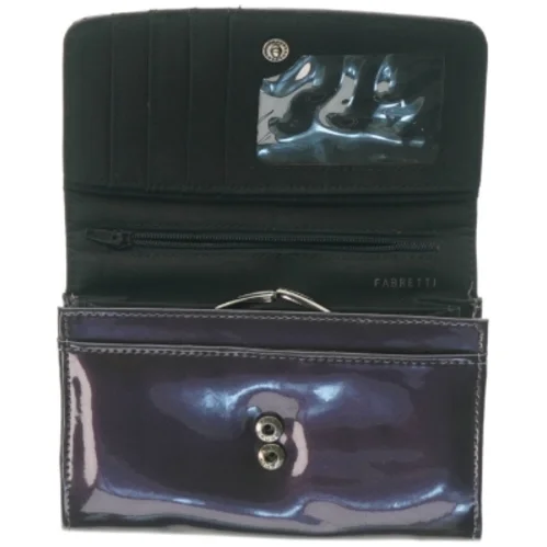 Sort lak tegnebog fra Fabretti (str. 15 x 10 cm)