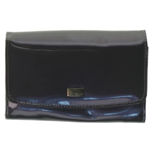 Sort lak tegnebog fra Fabretti (str. 15 x 10 cm)