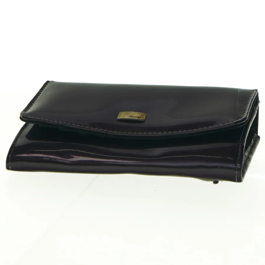 Sort lak tegnebog fra Fabretti (str. 15 x 10 cm)