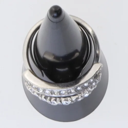 Sølvfarvet ring med zirkonia (str. 51)