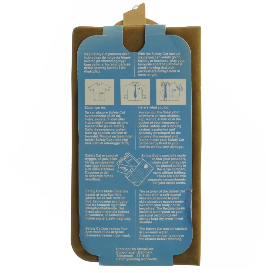 Sikkerhedspung 'Safety Cat' fra Safety Cat (str. 21 x 11,5 cm)