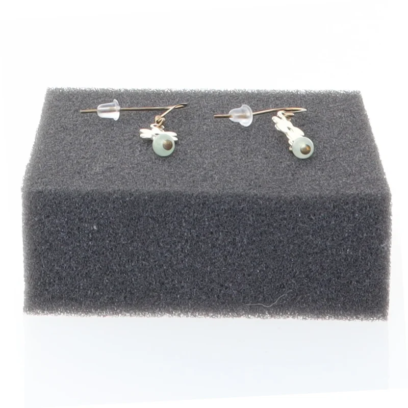 Øreringe med blomster og perler