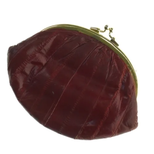 Vintage pung i skind (str. 17 x 14 cm)