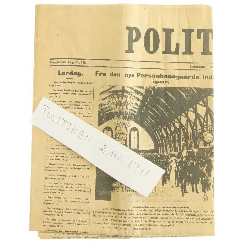 Gamle Politiken aviser fra 1911 fra Politikkens Forlag