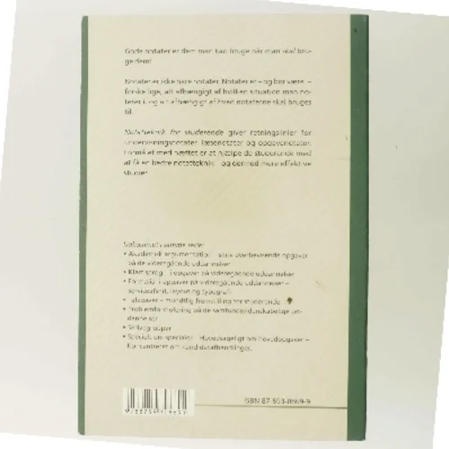 Notatteknik for studerende : lyt, læs - notér - og skriv af Peter Stray Jørgensen (Bog)