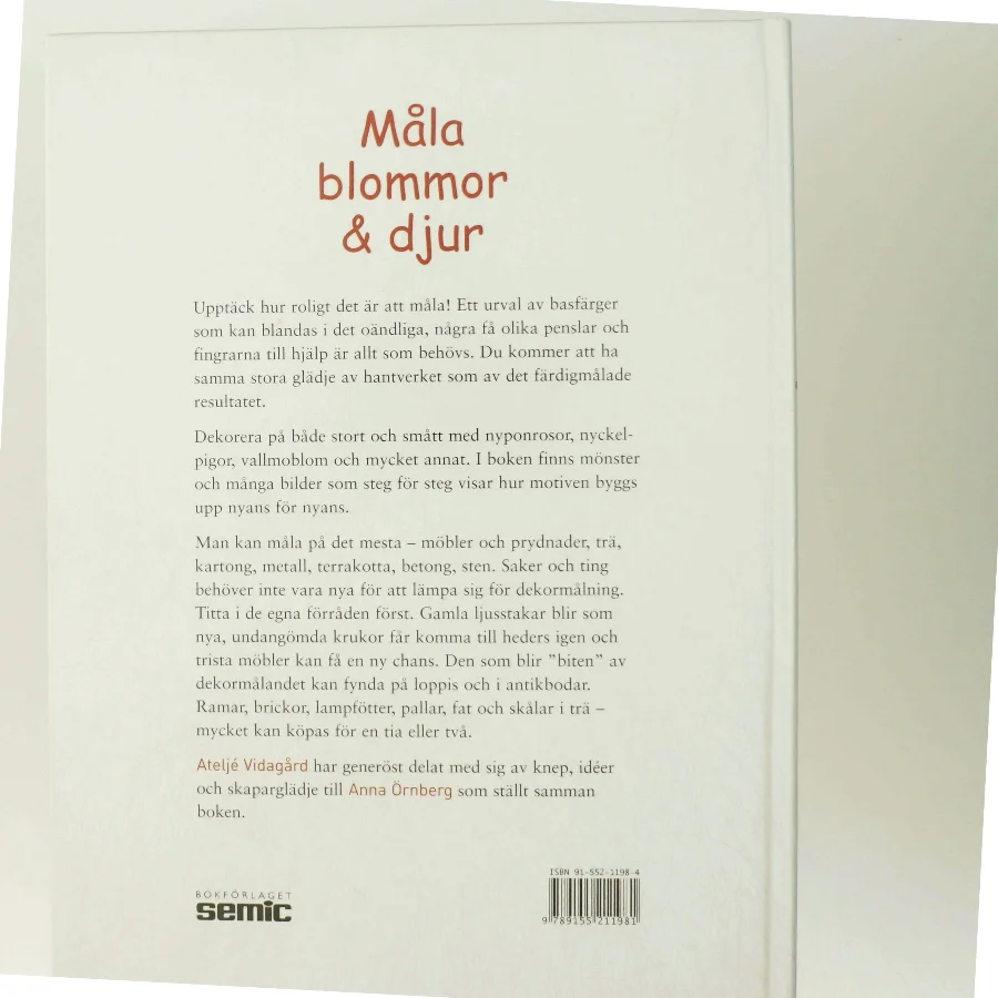Måla blommor & djur af Anna Örnberg (Bog)