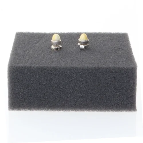 Øreringe med halvædelsten