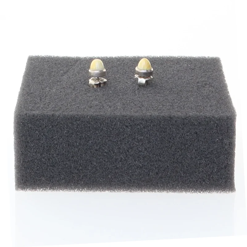 Øreringe med halvædelsten