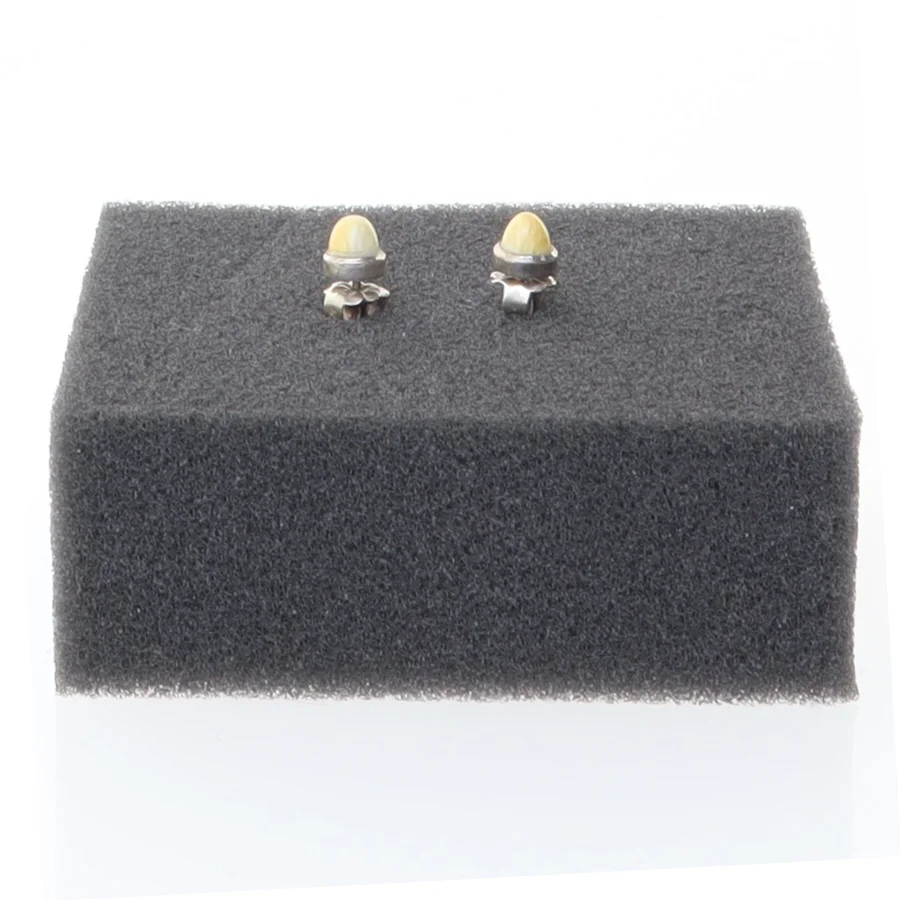 Øreringe med halvædelsten