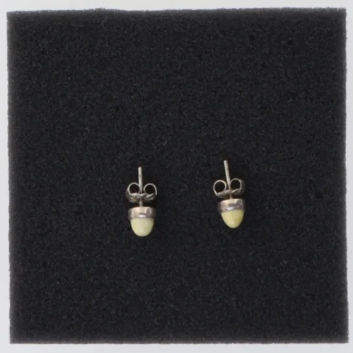 Øreringe med halvædelsten